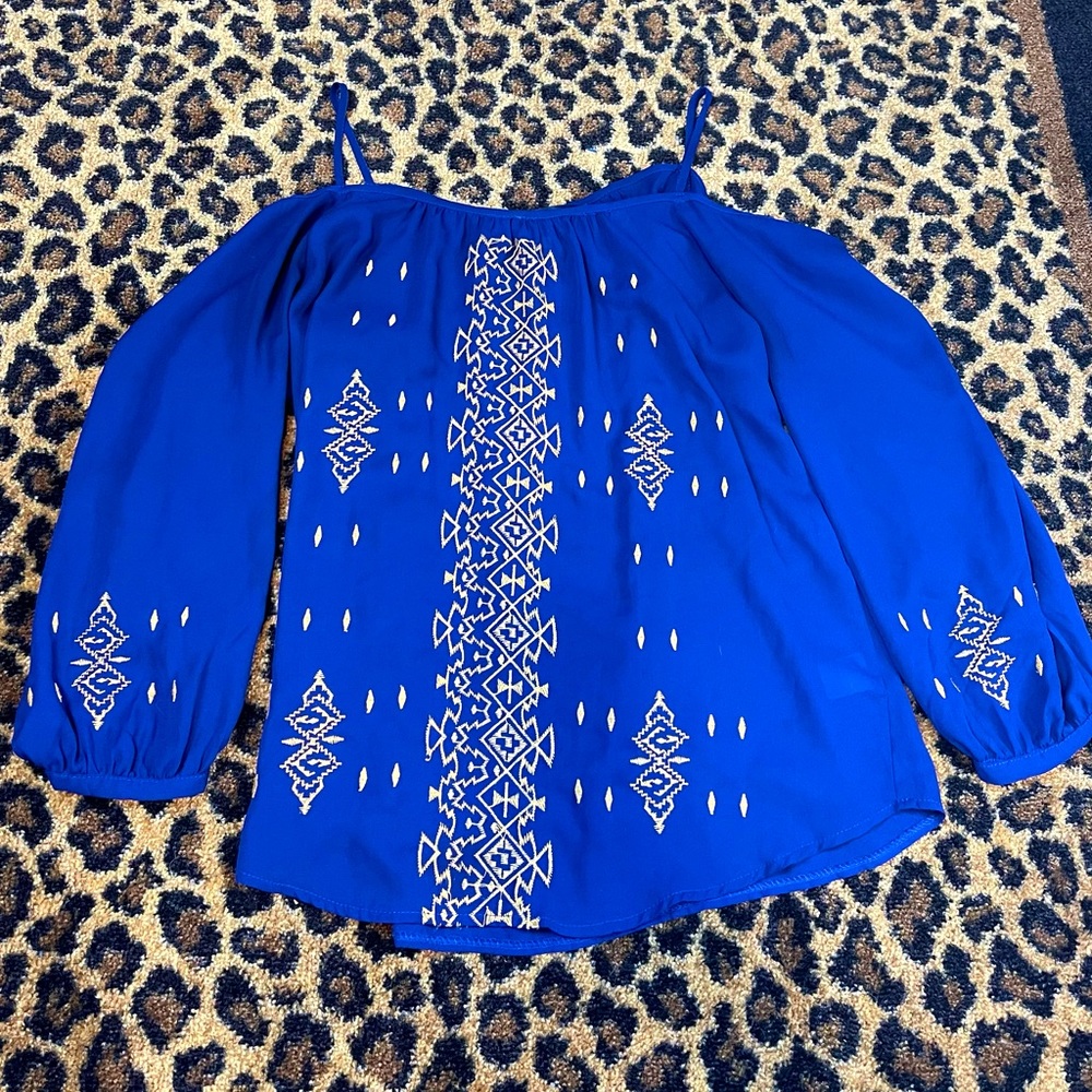 Aztec Print Blouse